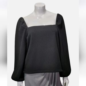 Madewell Crepe Square Puff Sleeve ptp